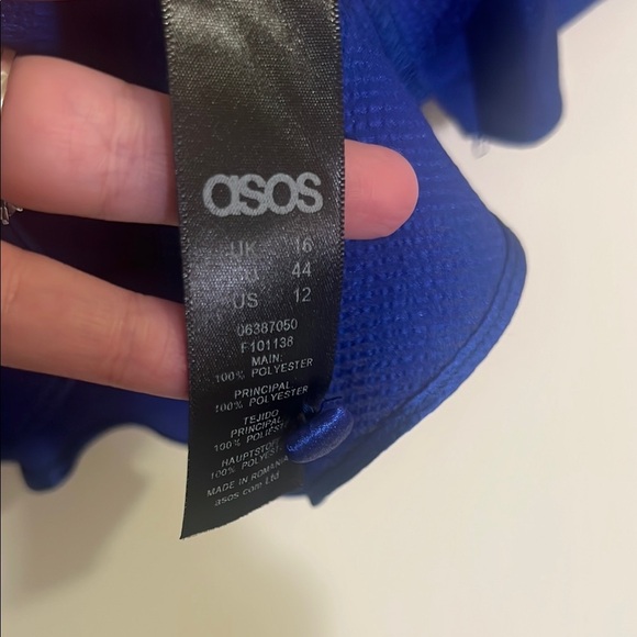ASOS Blue Cropped Blouse, Size 16 - Picture 9 of 9